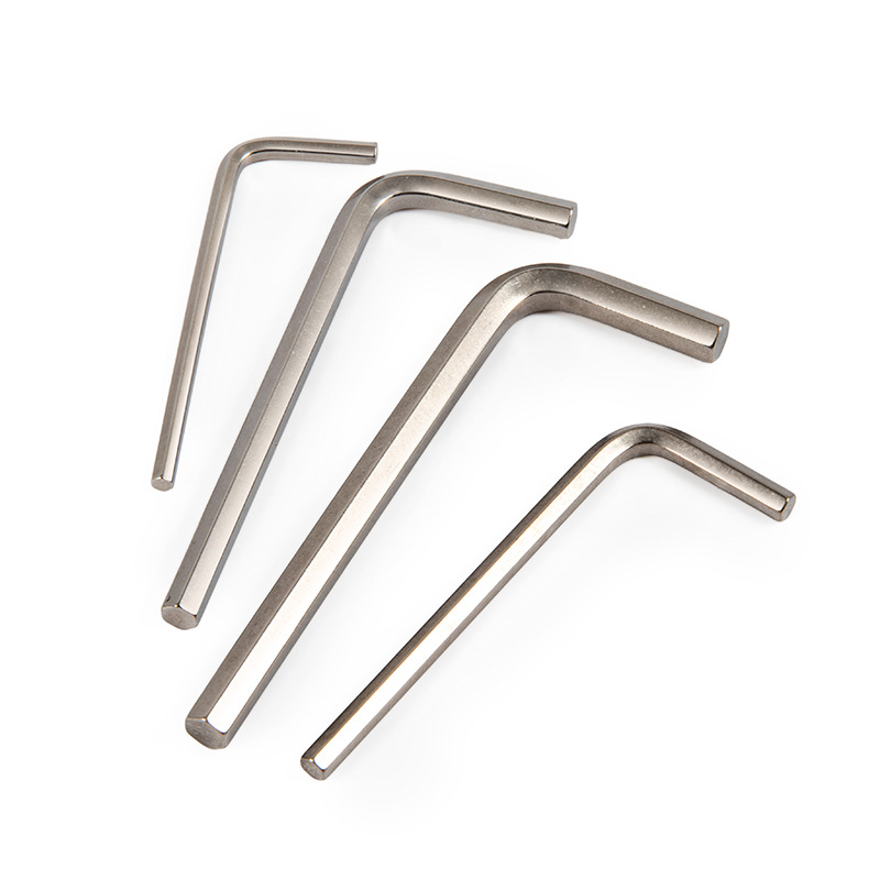 Weihao brand 1.5~6mm stainless steel hex key, single piece wholesale metric L-shaped wrench, flat head hex key Item Picture