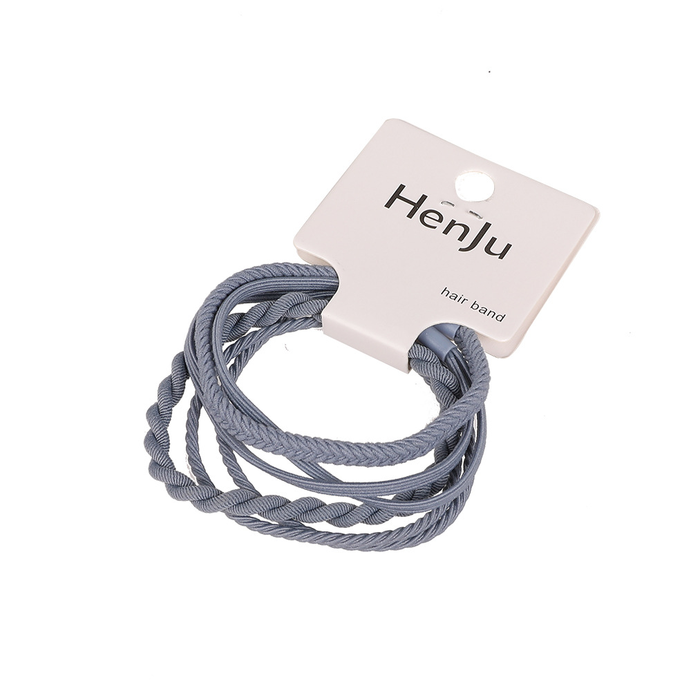 Qiyue Cross-border Simple Hair Tie and hair Band Basic High Elasticity Women's elastic Band ins High appearance Level Hair Tie wholesale Item Picture