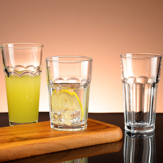 Thickened straight Bumanto cold drink cup, restaurant juice cup, heat-resistant tea star anise cup, lemon tea glass water cup details Picture