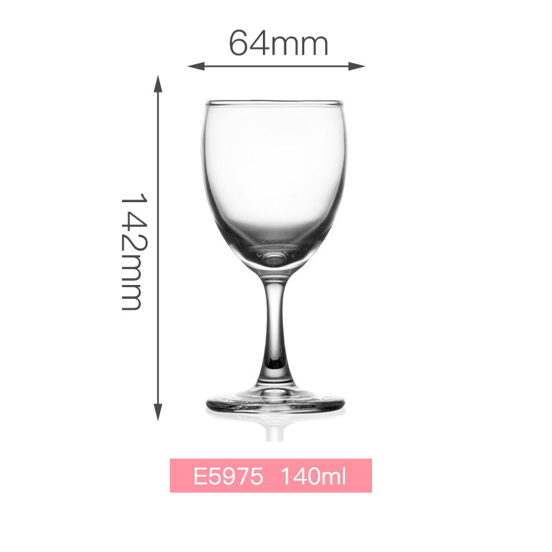 Lemeiya Elegance Series Tall Glass and Small Wine Glass Set, red wine glass, tall wine glass, Champagne glass Specification drawing