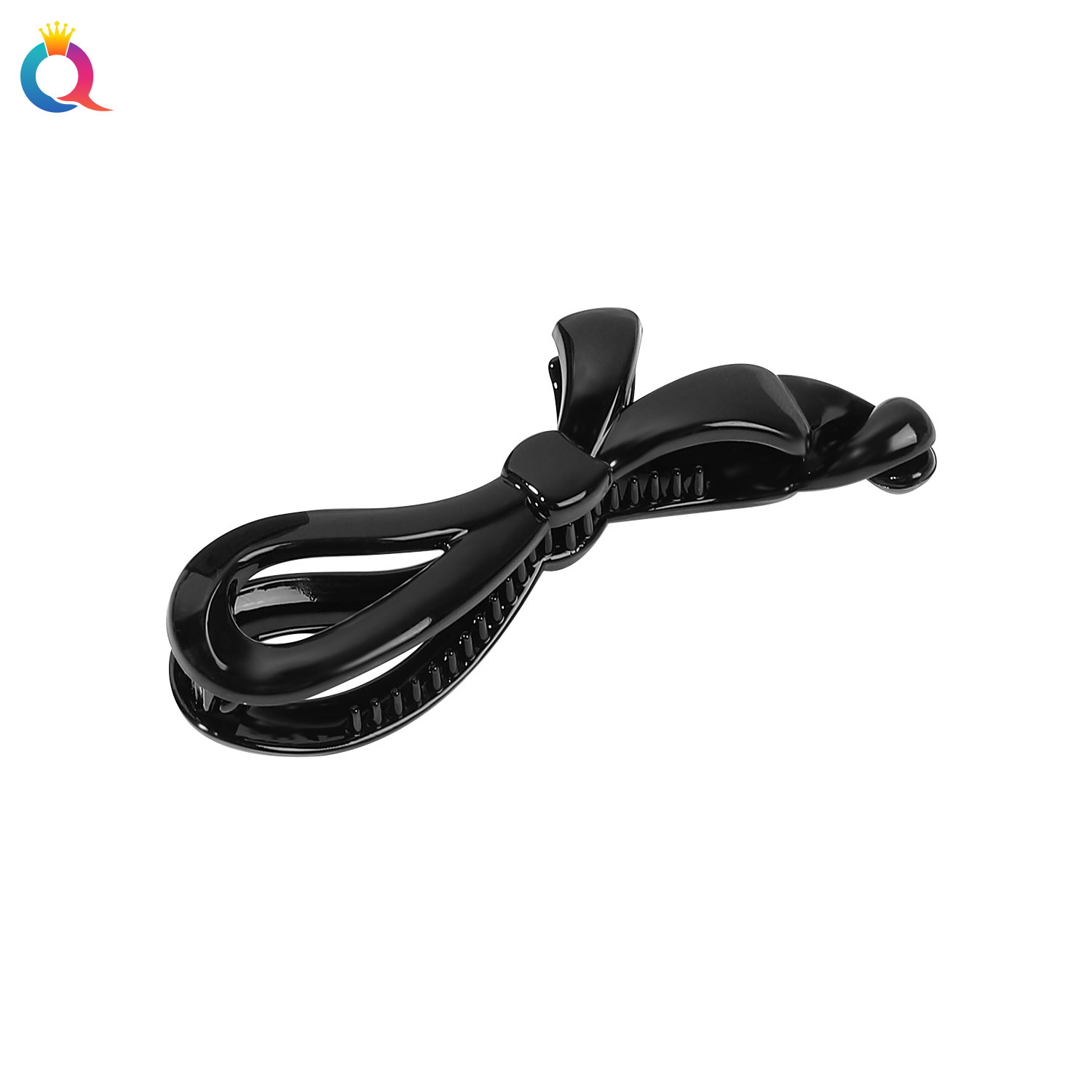 Qiyue Amazon PC Banana clip, vertical clip, bow hair clip, High-end sense plate hair clip, ponytail clip hair accessory wholesale Item Picture