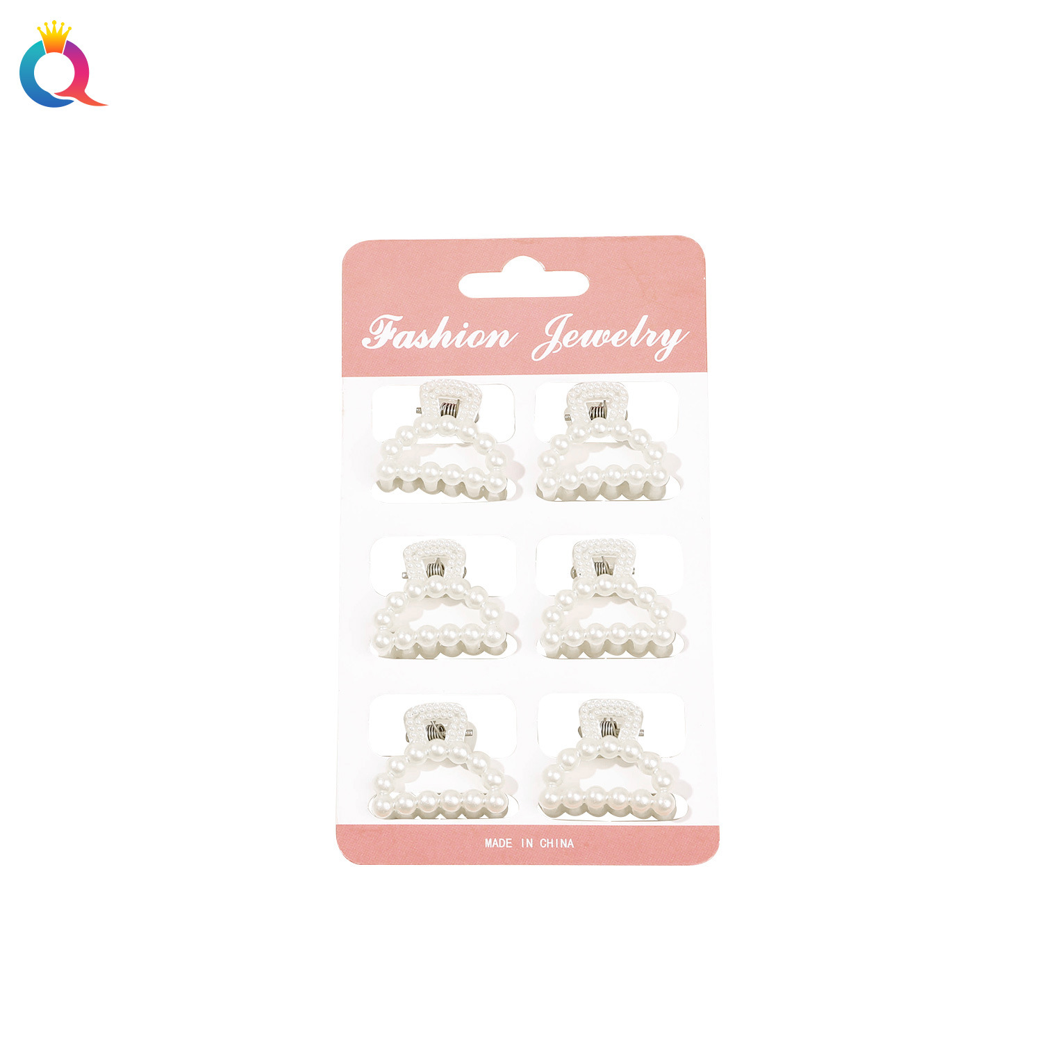 Qiyue Cross-border Pearl Mini Small Hair Clips, ins Broken Hair Side Small Grab clips, bangs clips, children's hair accessories wholesale Item Picture