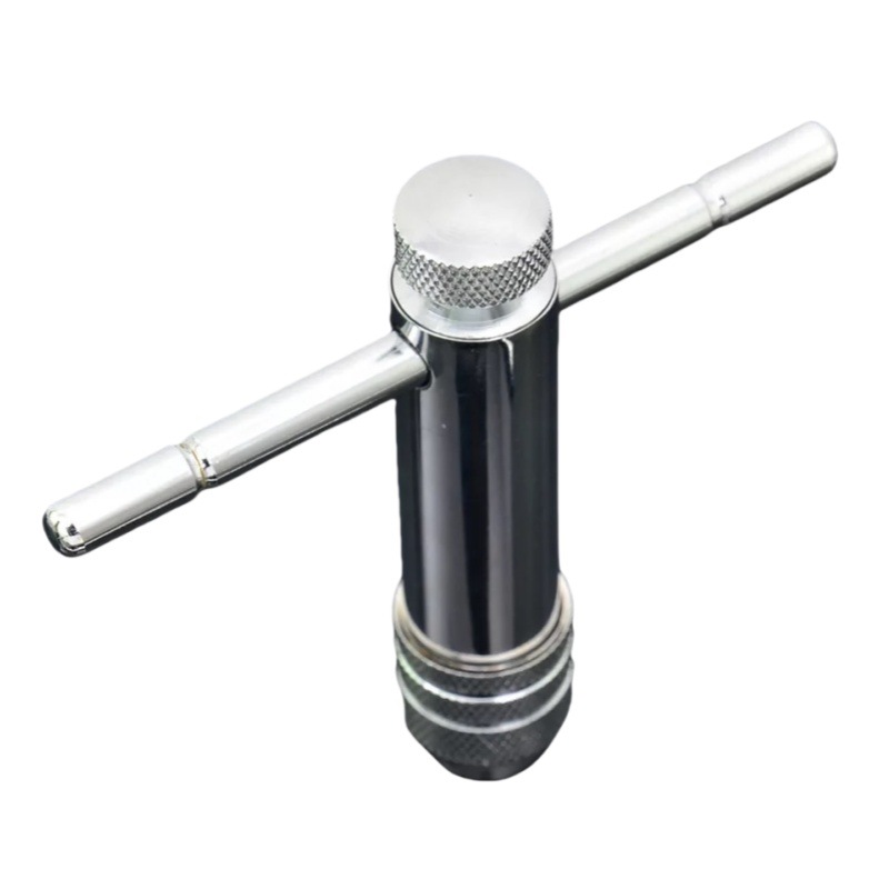 Adjustable ratchet tap wrench, winch tap wrench, T-shaped extended tap, reamer tap tool Application Scenario