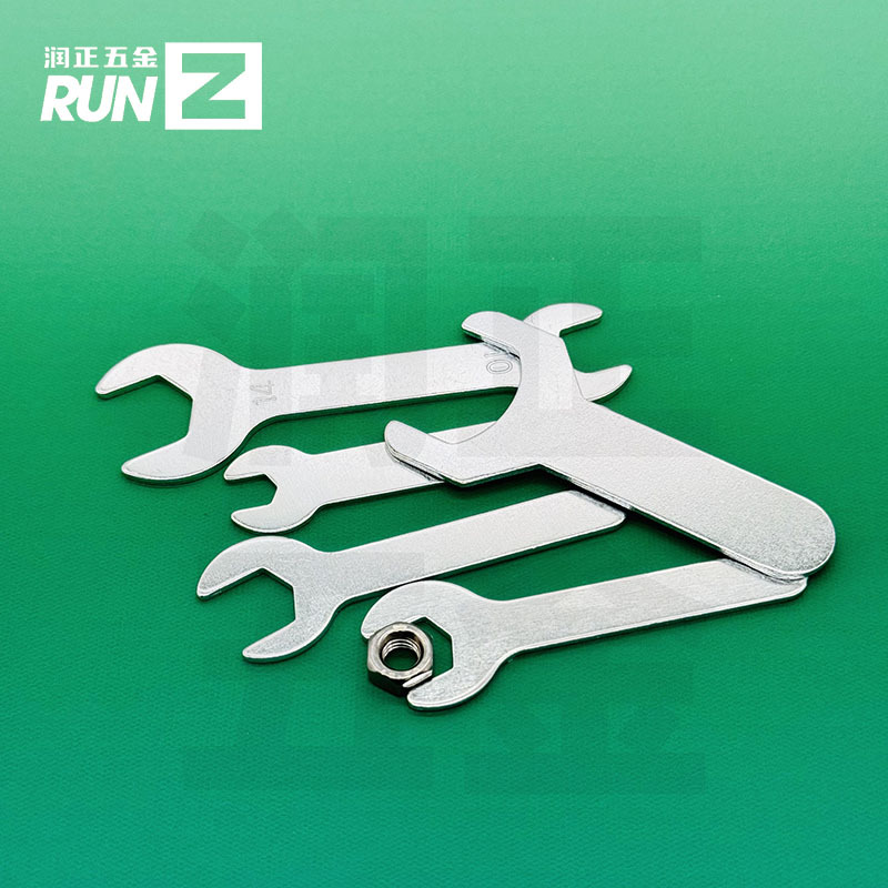 Simple open-end wrench manufacturer in stock, one-time stamped galvanized single and double-head small wrenches, matching tools, thin wrenches details Picture