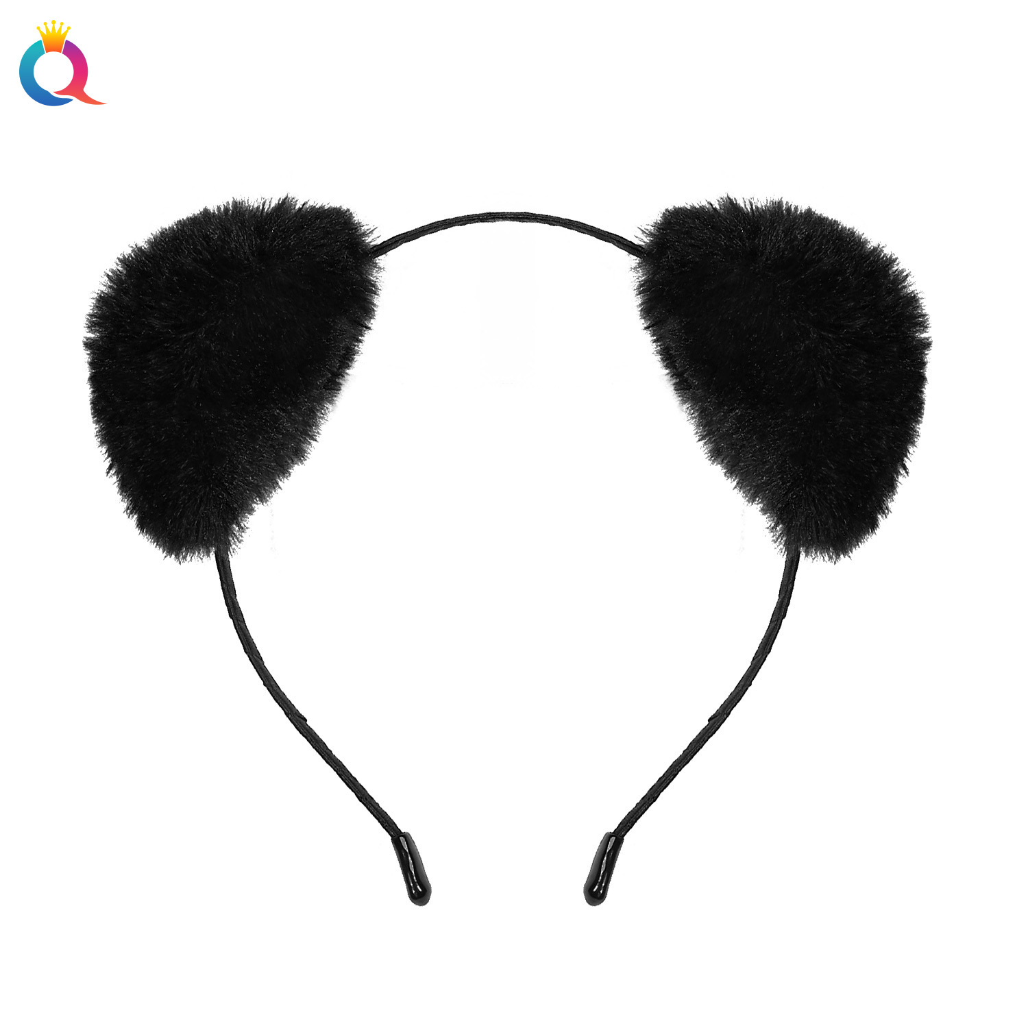 Qiyue Cross-border Hair Band, ins hair accessory, Korean style fashionable headband, cute plush cat ears, hair hole headband accessory for women Item Picture