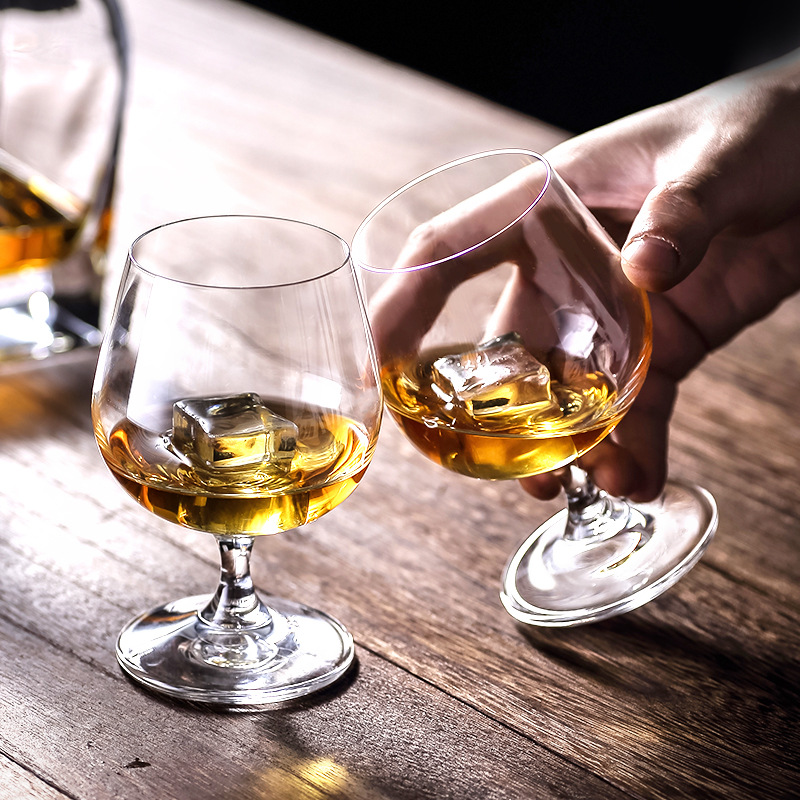 Idelita crystal glasses, brandy glasses, wine glasses, tasting glasses and beer glasses can be printed with high-temperature laser logos Specification drawing