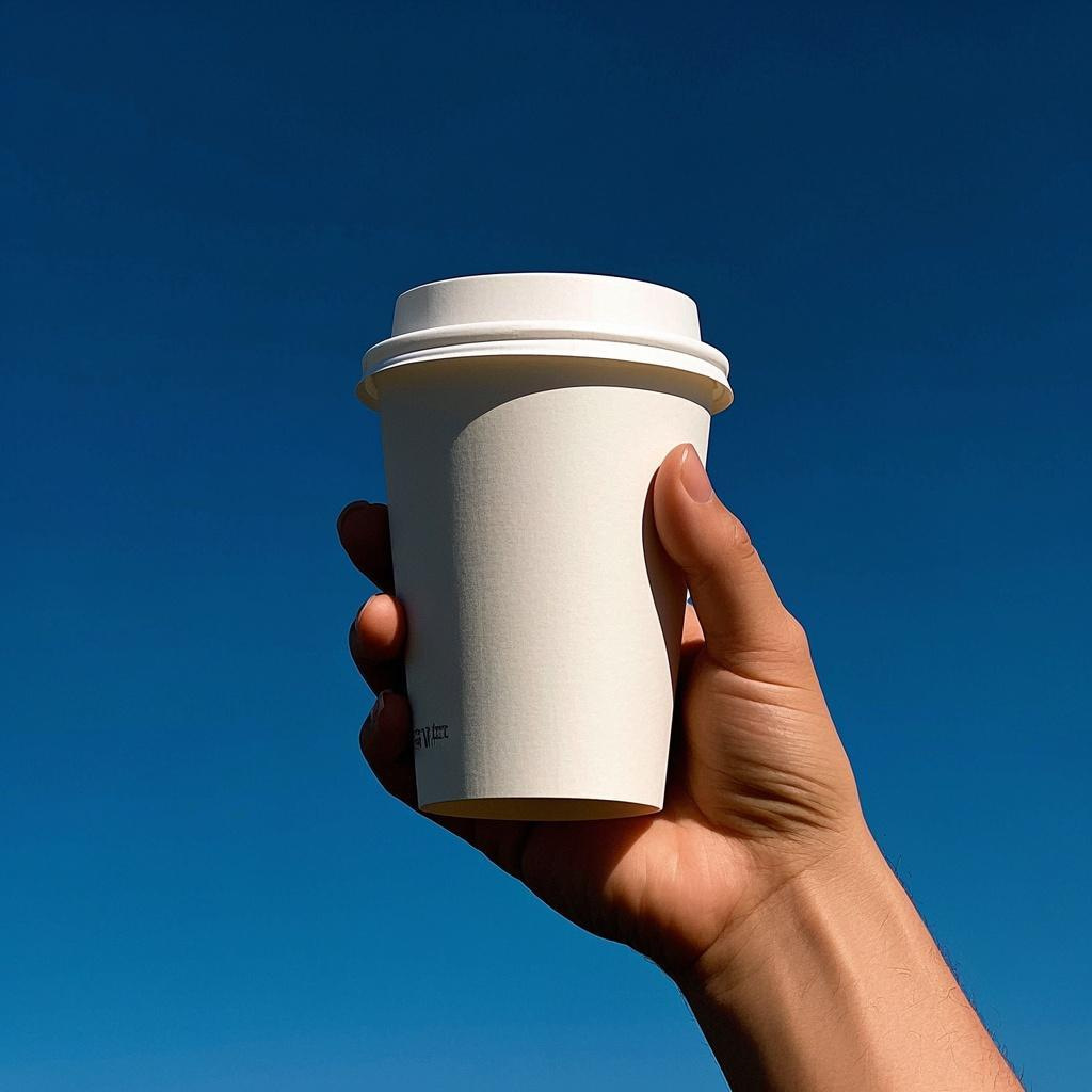 12oz disposable paper cups, coffee paper cups, custom logo, milk tea cups, packaging cups, paper cups, tea cups, 350ml details Picture