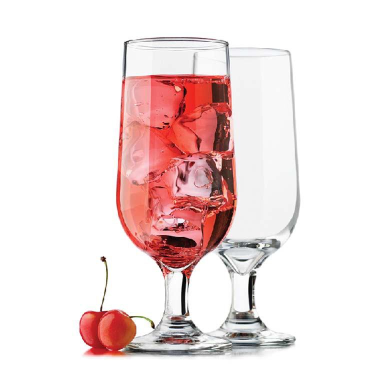 Curry high-footed beer mugs, red wine glasses, wine glasses, creative cups, juice drink cups, glass water cups with LOGO printing Item Picture