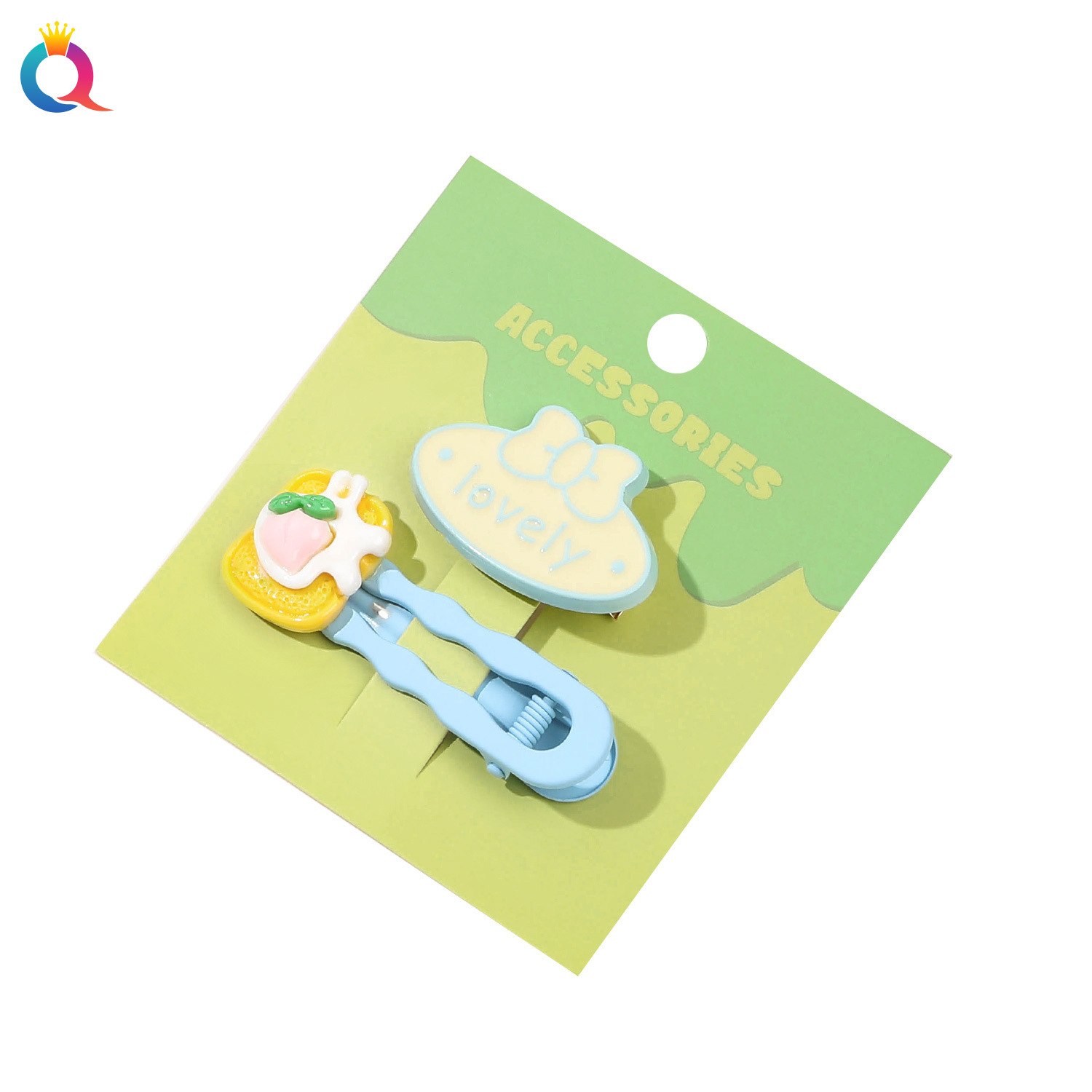 Qiyue Cute hair clips, Korean cartoon duckbill side clips, broken bangs clips, dopamine hair clips, wholesale hair accessories Item Picture
