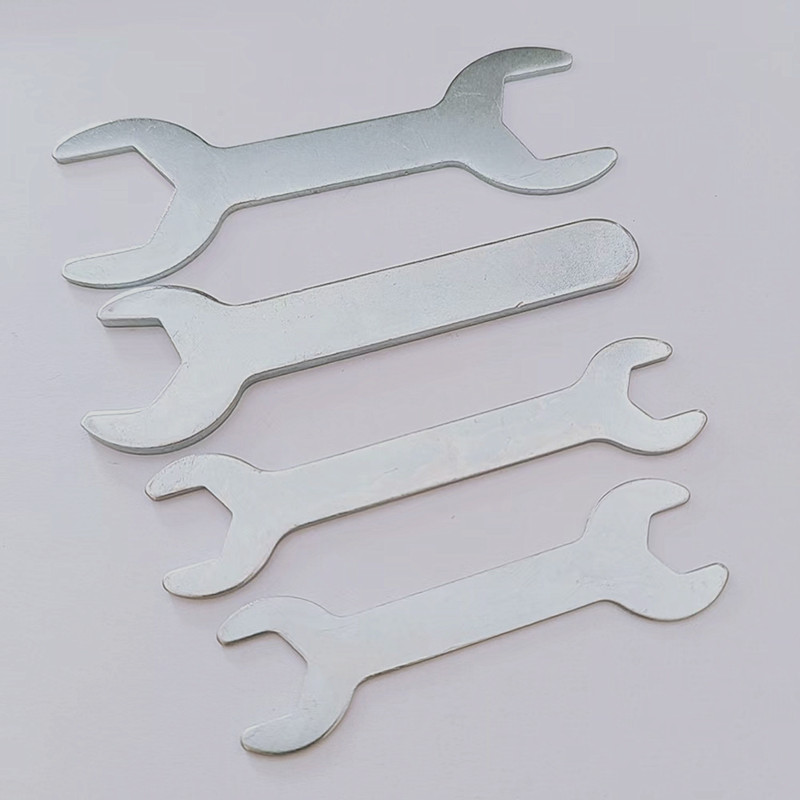 Manufacturer's double-ended open-end wrench, iron sheet stamping dual-purpose fixed wrench, fork wrench, simple double-ended open-end wrench details Picture