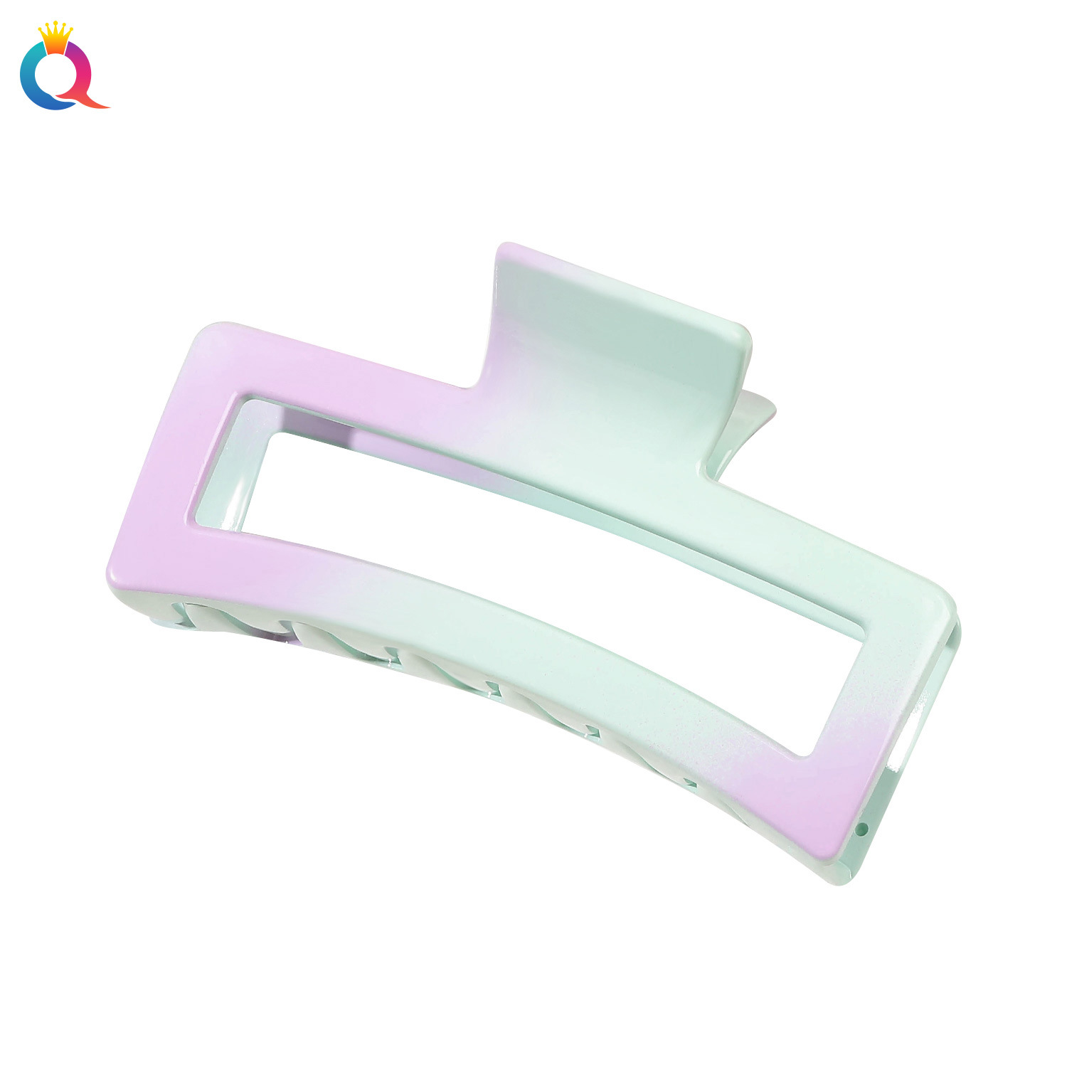 Wholesale of Qiyue gradient cream hair clips, extra-large updo hair gripper, high-end ponytail shark clip hair accessories Item Picture