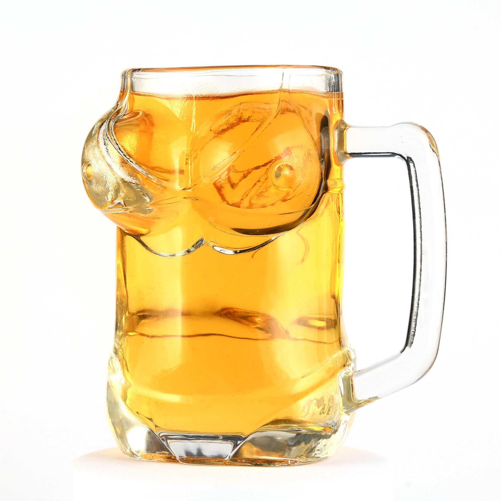 Bikini large chest cup, Instagram creative handle cup, bar beauty beer mug, human body cup, cross-border best-selling glass cup Item Picture