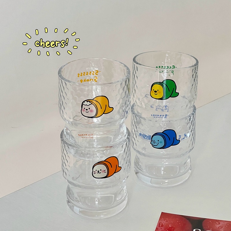High appearance level ins broken ice glass cup, raindrop coffee cup, Korean-style cup, teenage water cup, coffee cold brew cup Application Scenario