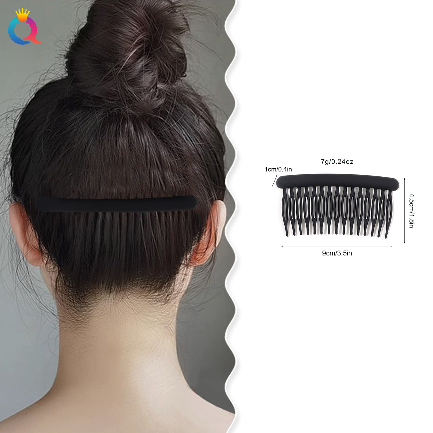 Qiyue simple matte hairpin for women's headwear, back of the head for trimming broken hair, side bangs for fixing hair, wholesale details Picture