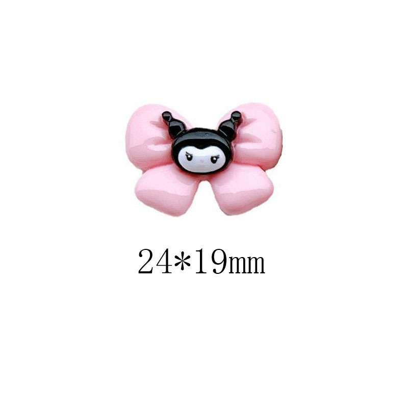 Shiny black hairpins, diy accessories, cream glue mixed resin accessories, phone cases, crocs, Kulomi accessories Application Scenario