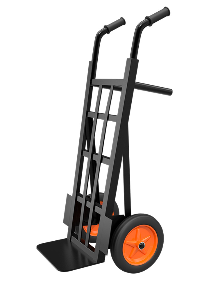 Tiger cart, two-wheeled hand-pulled cart, handcart, small cart, hand-pulled truck, hand-pulled transport cart, folding load king Item Picture