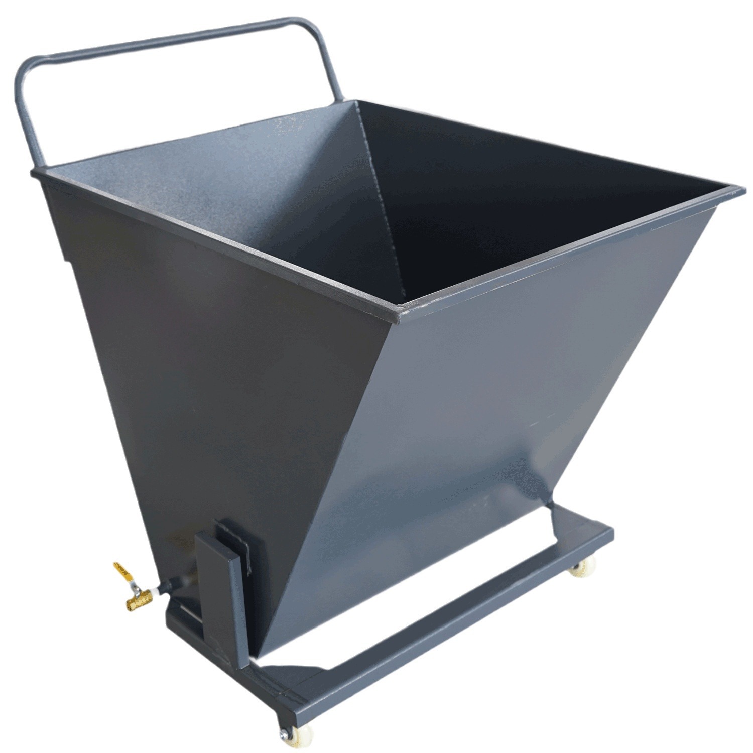 Chip collection truck, chip conveyor trolley, machine tool waste material conveying iron chip truck, workshop waste material hand-pushed self-unloading turnover truck Item Picture