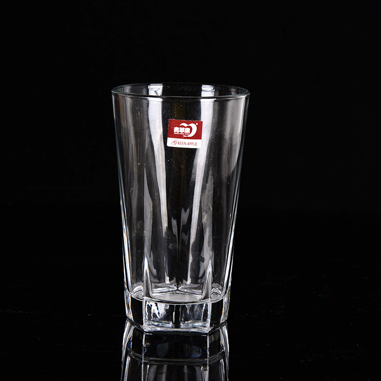 Wholesale of green apple five-angled cups, beer mugs, juice cups, beverage cups, water cups and whisky cups with logo printing Application Scenario