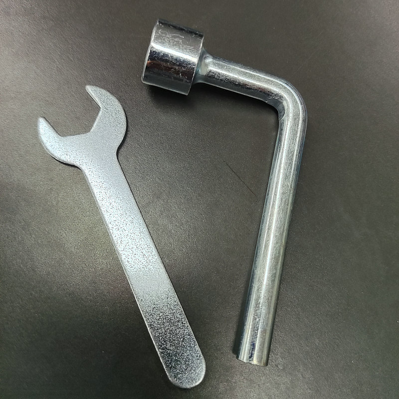 Niu Li 7-shaped hexagonal socket single-head open-end wrench stamping galvanized combination set for garden hardware accessories Specification drawing