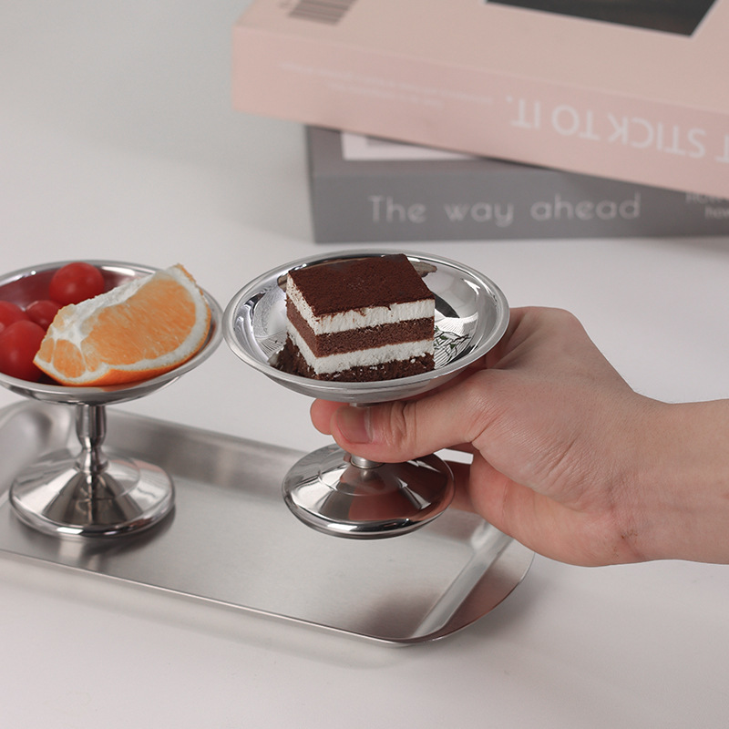 Wholesale of light luxury household cake, tea, snack and ice cream cups, stainless steel pudding cups and living room dessert cups Specification drawing