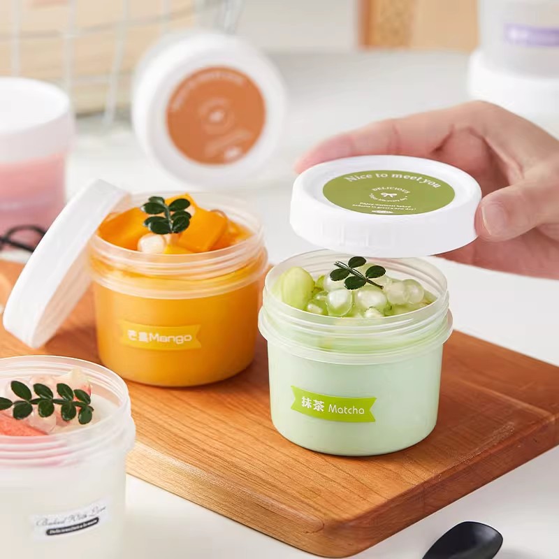 Pudding cup, Dudu Can, 100ml milk jelly ice cream, mousse cup, dry choke cold brew yogurt cup, dessert ice cream box details Picture