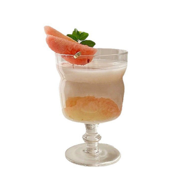 A series of Japanese modern and simple crystal glass cocktail, juice and dessert cups for restaurants and bars Item Picture