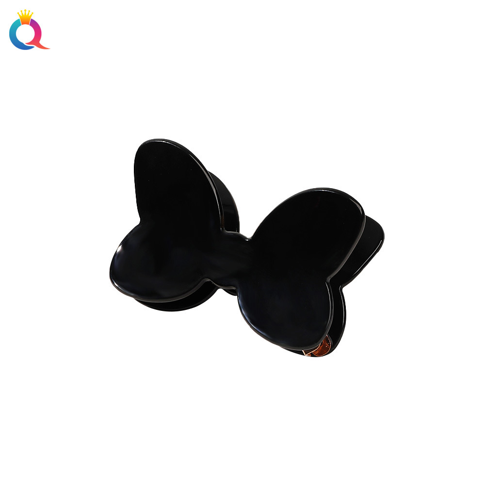 Qiyue Cross-border PVC bow hair clip, back head updo, Acrylic grab clip, women's shark clip hair accessory wholesale Item Picture