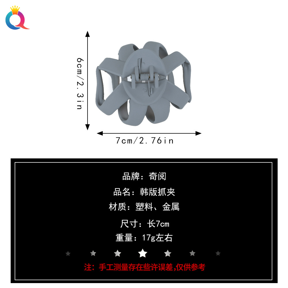 Qiyue Cross-border Irregular headwear, eight-prong hair clips, simple Japanese and Korean hair clips, geometric ins shark clip hair accessories Application Scenario