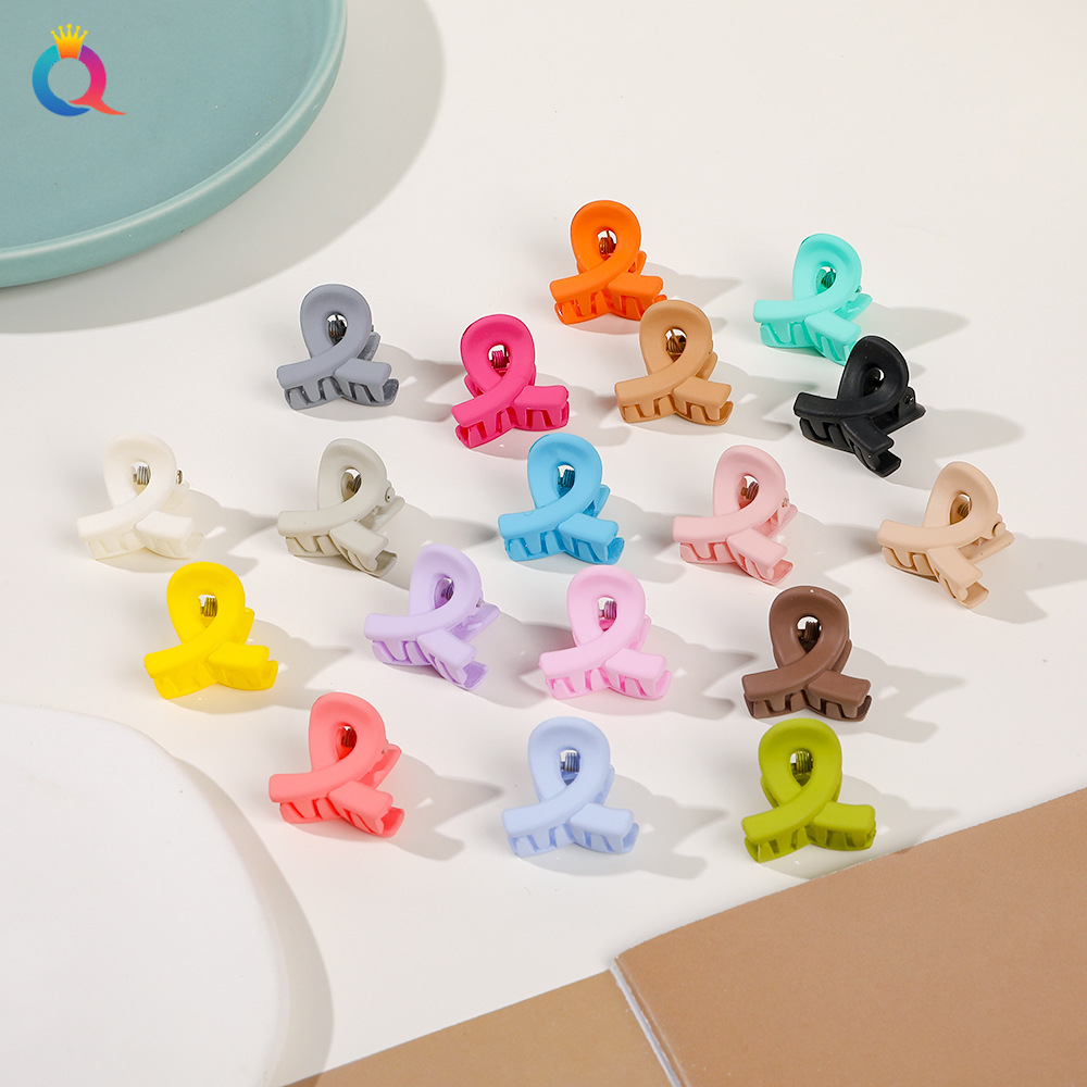 Qiyue Cross-border Dopamine Hair Clips, small scratch-off clips, cross clips, hair clips, ins side clips, hair accessories wholesale full figure