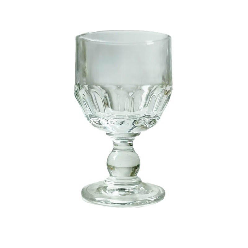 Simple and ins-style colored vintage wine glasses with beads, light luxury and niche cold drink cocktail glasses, red wine glasses and glass cups Item Picture