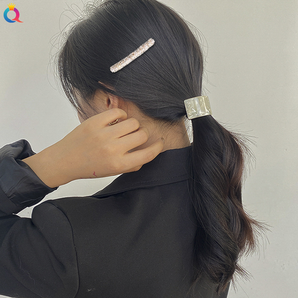 Qiyue Korean Bride's updo, diamond-encruded hair Comb, Korean version hair accessories and headwear wholesale alloy pearl water diamond Comb A7 Specification drawing