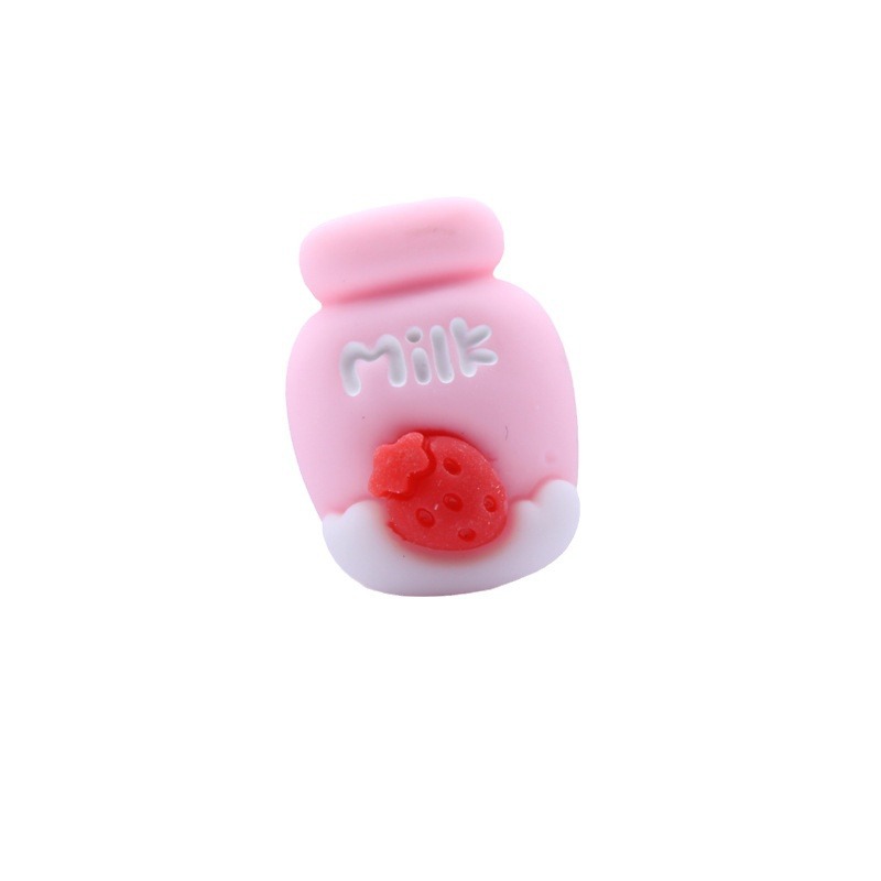 Pink cream glue resin accessories, handcrafted ornaments, hair clips, hair accessories, clothing, bags, crocs, diy accessories Item Picture