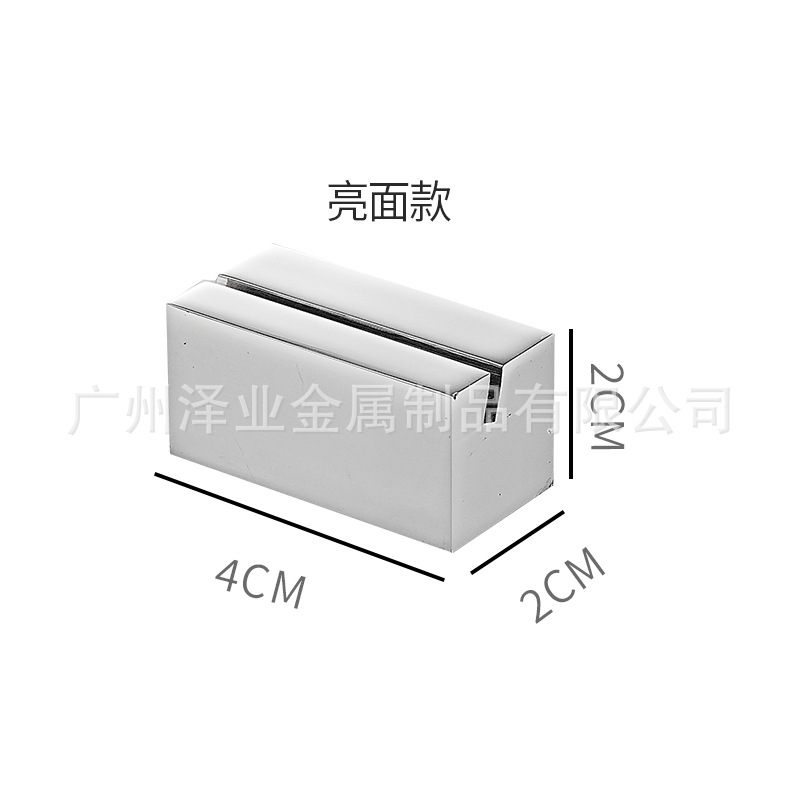 Direct-sale hotel buffet restaurant table cards, menu cards, card holders, table tags, stainless steel solid menu seats, meal number bases Item Picture