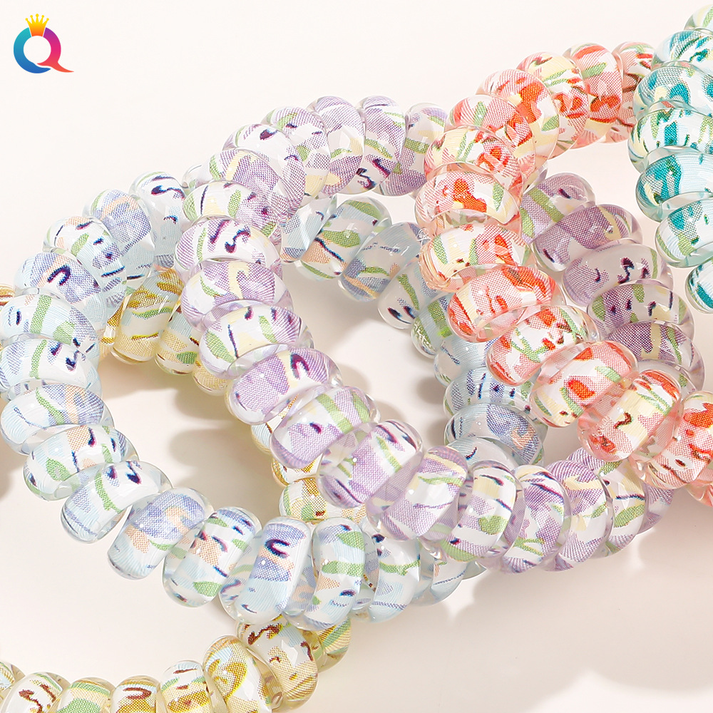 Qiyue's fresh and clean hair bands, high-end hair ties, high-elasticity hair ties, leather bands and hair accessories wholesale Specification drawing