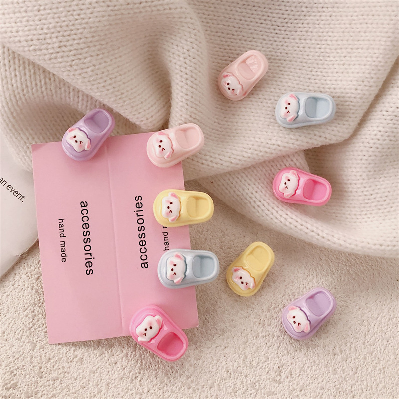 Cute cartoon slippers, small hair clips, children, girls, students, bangs clips, side clips, ponytail clips, baby hair clips Specification drawing