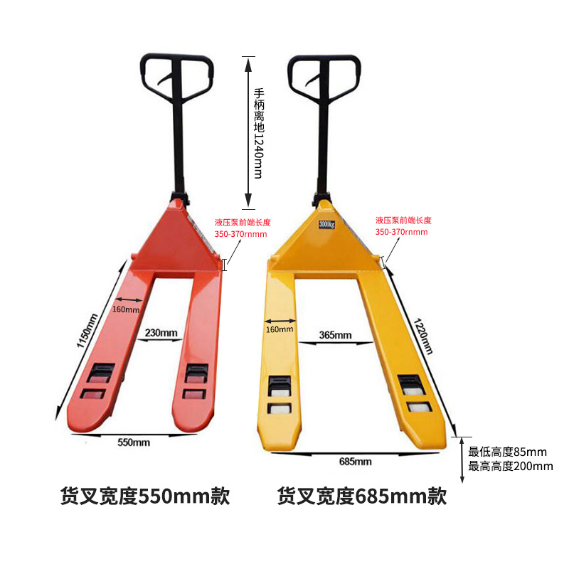 Cross-border supply of manual hydraulic handling carts, manual forklifts, hand carts, 2T/3T hand-pushed floor carts, and manual pallet trucks Application Scenario