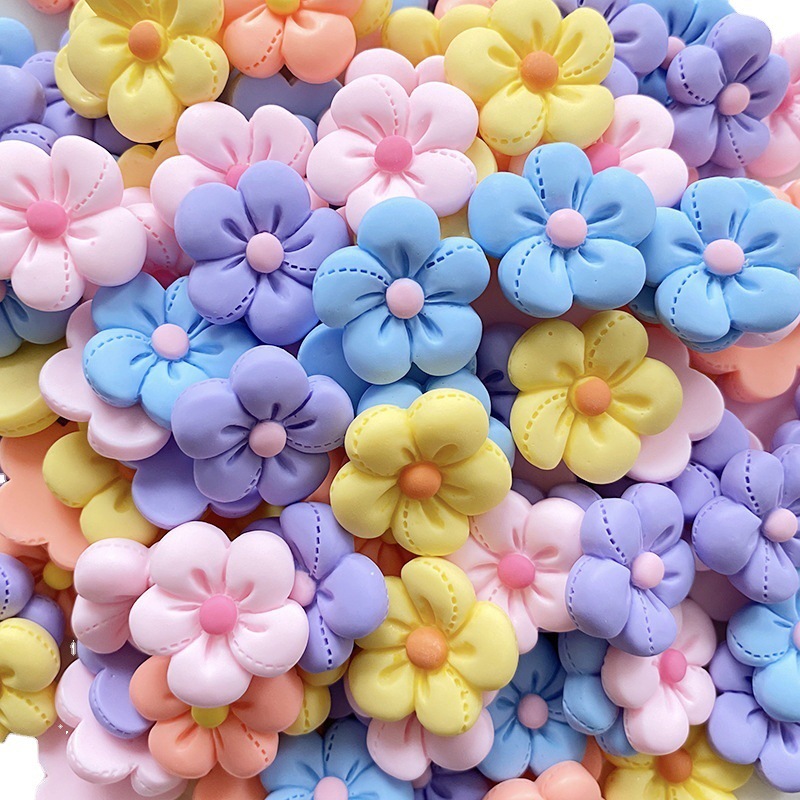 Flower accessories, hair clips, hair accessories, headwear, cream glue accessories, materials, diy handcrafted hair clips, resin accessories from Yiwu full figure