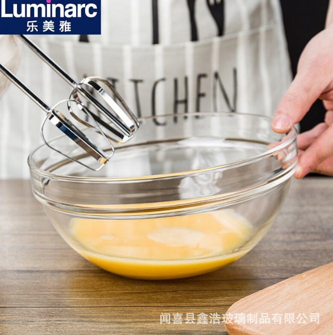 Lemeiya tempered glass bowls, transparent heat-resistant salad bowls, rice bowls, dessert bowls, household wholesale, hotel commercial full figure