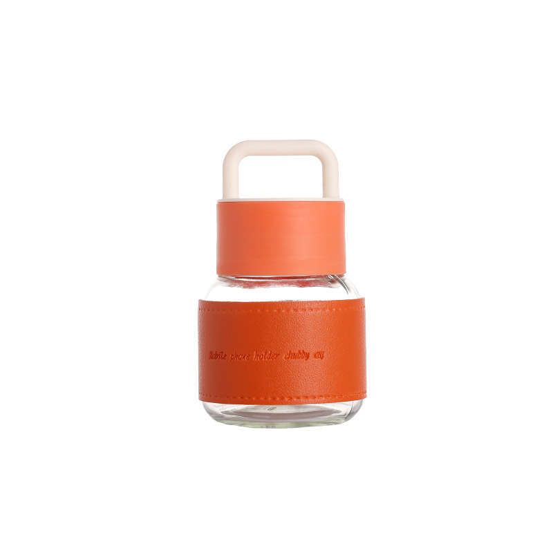Hand-held mini portable chubby cup, 300ml cup sleeve, water cup, travel glass cup, cute and creative casual cup Item Picture