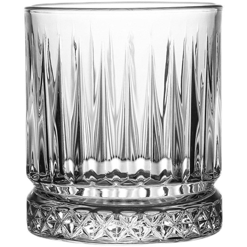 Creative stress-relieving whisky glass cups, home glass cups, internet-famous foreign wine glasses, classical striped tasting wine glasses, bars Item Picture