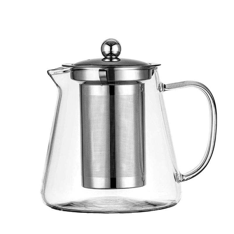 A high borosilicate glass teapot for roasting around a stove, heat-resistant Gongfu tea sets, and a large-capacity glass teapot for household use Item Picture
