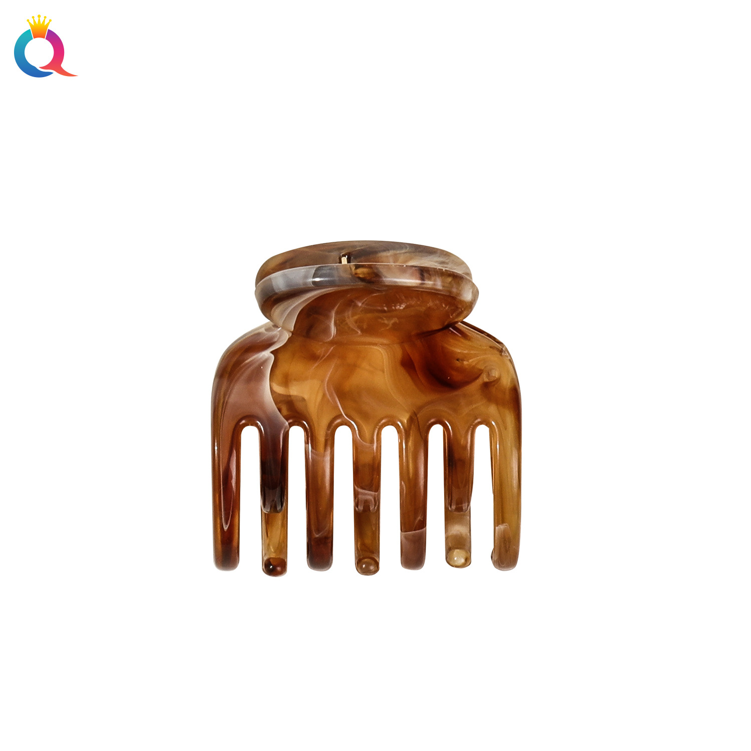 Qiyue Korean-style small grab clips, side clips, bangs clips, high-end feel, semi-tied hair at the back of the head, high ponytail pumpkin hair clips for women Item Picture