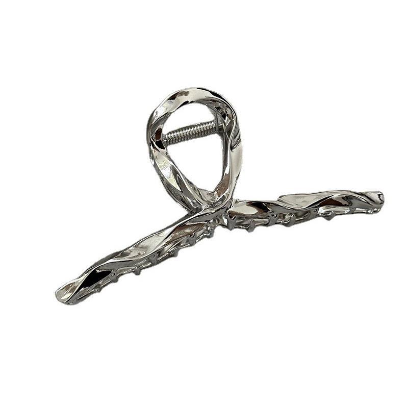 Simple and elegant metal grabber for women, large shark hairpin at the back of the head, 2025 new style clip headwear hairpin Item Picture