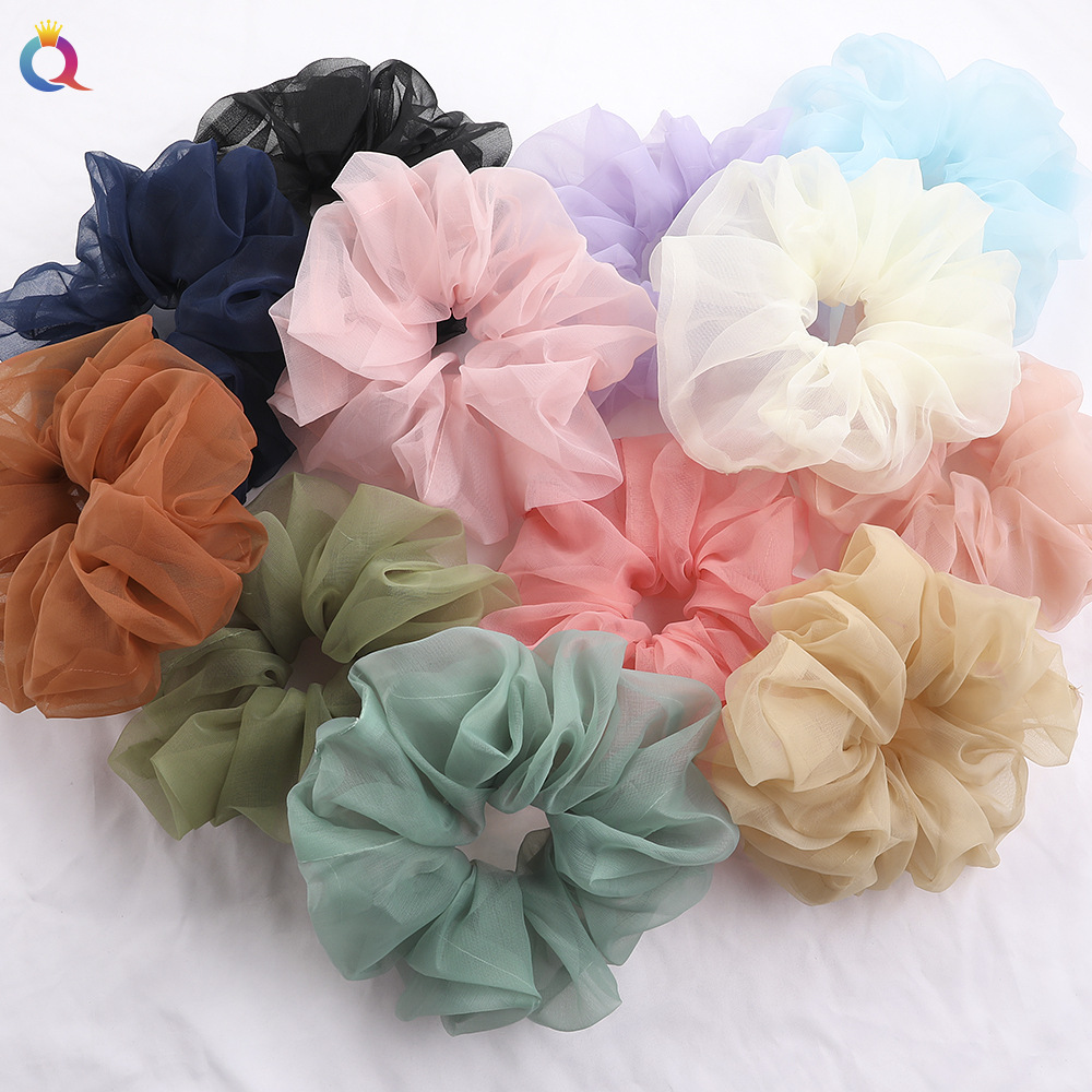 Qiyue Ougensha Large Intestine Hair Tie, Large Intestine Hair tie, simple Large Intestine Hair tie, high-end look, hair tie and hair accessory wholesale full figure