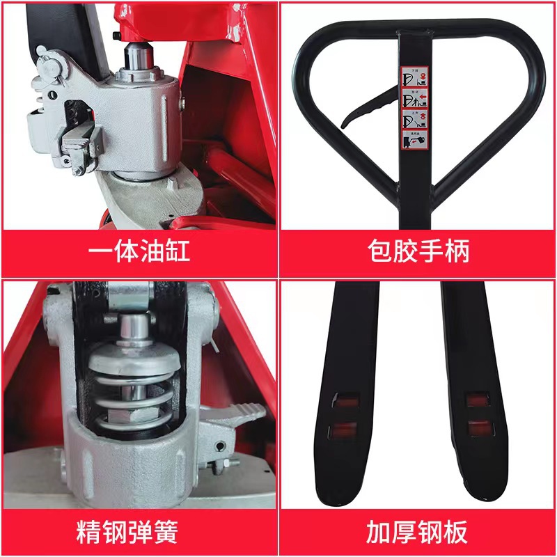 Cross-border supply of manual hydraulic handling carts, manual forklifts, hand carts, 2T/3T hand-pushed floor carts, and manual pallet trucks details Picture