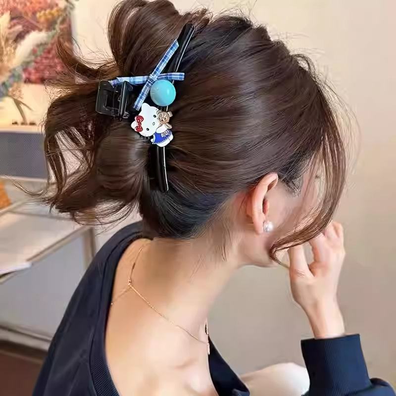 A new high-end shark clip, large hair clip and back of the head, a cute and sweet Korean hairpin for women in 2025 details Picture
