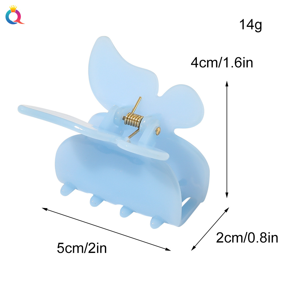 Wholesale of Qiyue Korean version large acrylic hair clips, super fairy updo, butterfly-shaped hair grips, and girl bun hair accessories Application Scenario