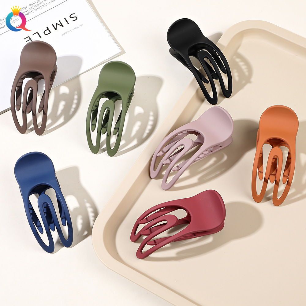Qiyue Cross-border Simple Hair clips, concave curls, duckbill hair clips, claw clips, shark clips, hair clips, hair accessories and headwear wholesale full figure