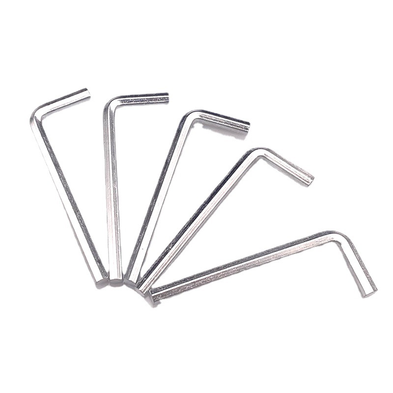 High-strength L-shaped Allen wrench tool steel, hardened Allen and cross dual-purpose 7-shaped wrench, white color zinc black Application Scenario
