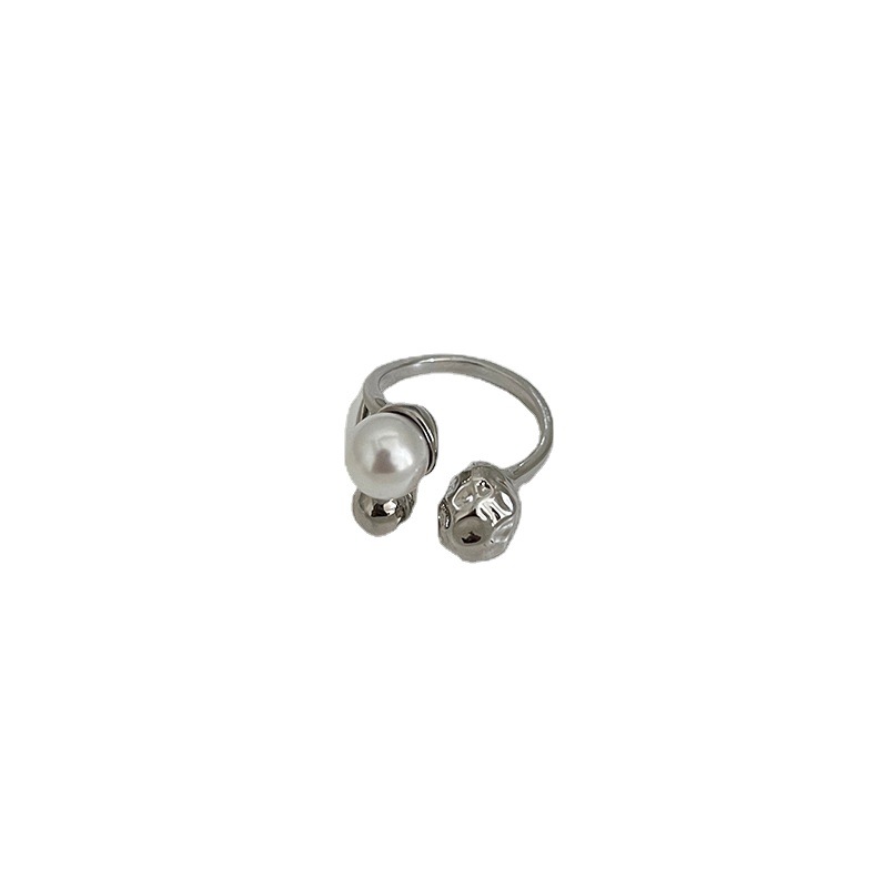 Irregular lava fashion personality ring, women's niche design, high-end sense index finger ring, trendy and cold style ring Item Picture